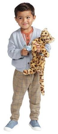 Maskotka pluszowy kotek Leopard Loki z myszką 160140-Manhattan Toy, przytulanki