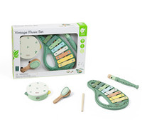 Drewniany Zestaw Vintage Instrumentów Muzycznych 18ms+