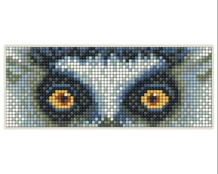 Diamentowa Mozaika z magnesem Oczy Lemur