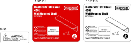 Półka Na Akcesoria 40 cm - Tablica Naukowo-Kreatywna Masterkidz STEM