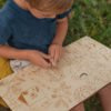 Puzzle drewniane "Chodzi lisek koło drogi" Stuka Puka