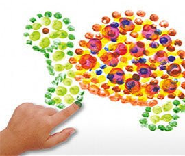 Farby do malowania palcami 5 kolorów po 35ml JOVI