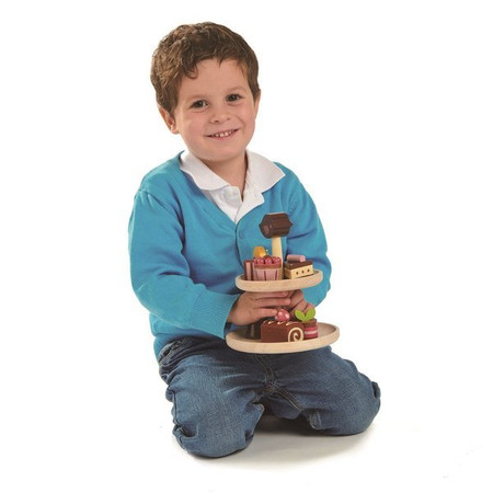 Drewniana patera z ciasteczkami, Tender Leaf Toys