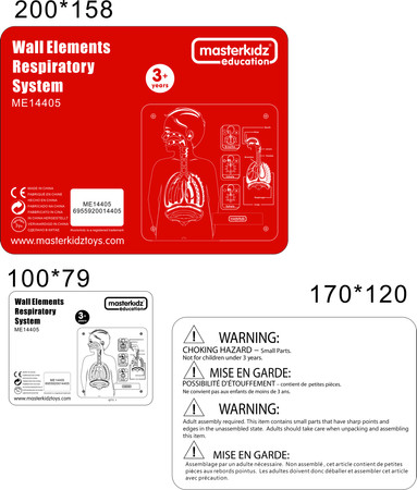 MASTERKIDZ Tablica Edukacyjna Układ Oddechowy