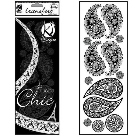 Naprasowanka welwetowa Czarna Kaszmir