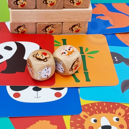 TOOKY TOY Gra Zręcznościowa Zwierzęta 80 el.