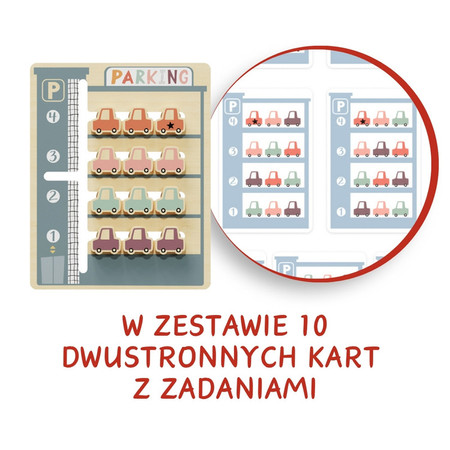 Układanka logiczna dla dzieci Parking - 36 mies. + Topbright