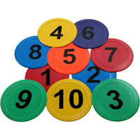 Krążki edukacyjne gumowe na podłogę - cyfry 25 szt.