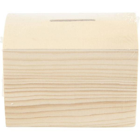 Skarbonka drewniana szkatułka