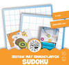 Mata animacyjna SUDOKU 100x100 cm+ karty PDF+ książka MATMATA zestaw