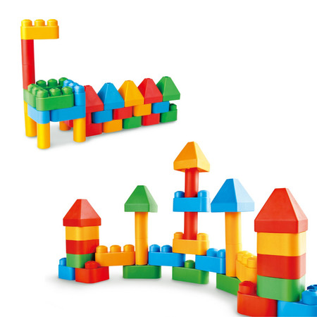 Klocki konstrukcyjne, Zestaw startowy małego architekta, 30 el., 18m+, PolyM