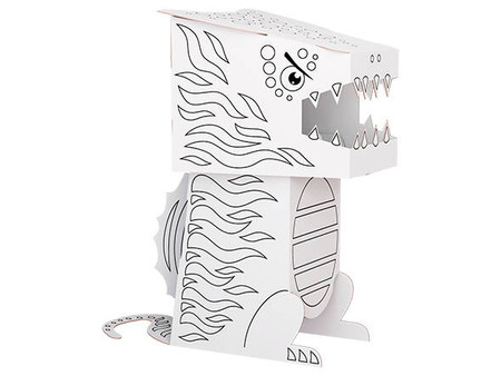 Kolorowanka 3D Cube head Dino -  SPIRANOZAURUS 3l+ MONUMI