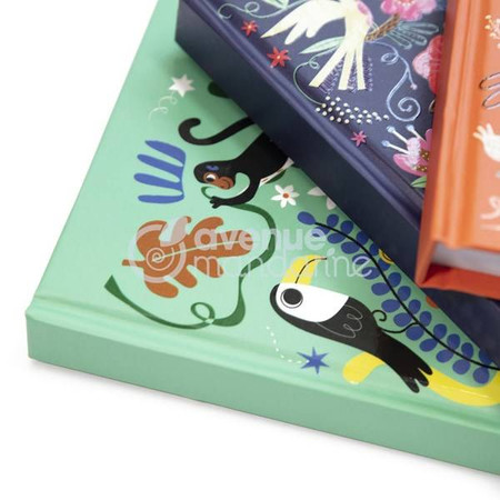 Sekretny pamiętnik z kluczykiem i naklejkami Dżungla