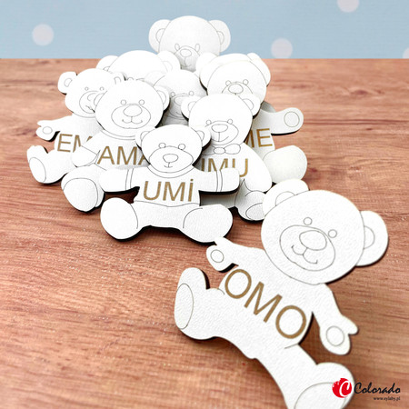Zabawki z imionami - Drewniana układanka do nauki czytania metoda krakowską
