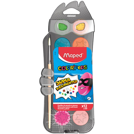 Farby akwarele Maped Superpower 12 kolorów