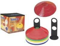 Pachołki Płaskie 5 cm 40 szt + stojak