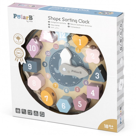 Zegar Sorter Nawlekanka 3w1 Viga