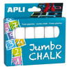 Kreda chodnikowa Jumbo BIAŁA Apli Kids - 6 sztuk