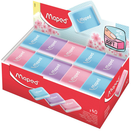 Gumka Essentials Soft Pastel Mix Kolorów 1 szt.