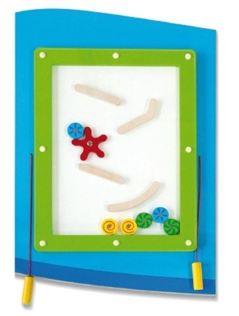 VIGA Drewniana Tablica Sensoryczna Manipulacyjna Samolot Certyfikat FSC Montessori