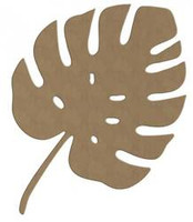 Dekoracja z MDF Liść Monstery 35 cm