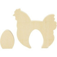 Kura z jajkiem wys. 10 cm z grubej sklejki