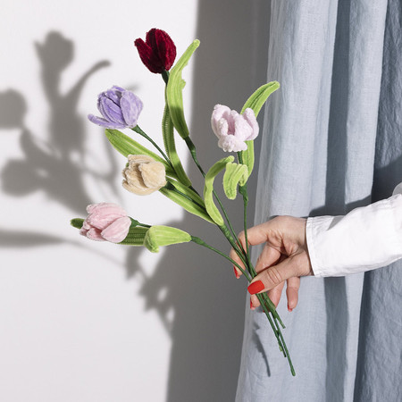 Mini Zestaw DIY Tulipany z wyciorów