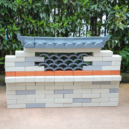 CLASSIC WORLD EDU Mega Klocki Cegły z pianki do budowania dachu