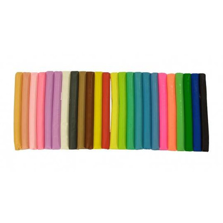 Plastelina 24 kolory pastelowa Kidea