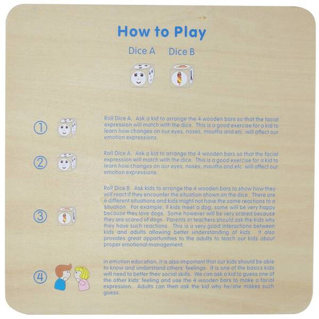 MASTERKIDZ Nauka Emocji Gra Drewniana