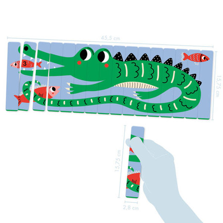 Puzzle patyczki Zwierzęta z sawanny