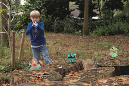 Scratch, Dmuchawka XL / 3 lotki przyssawki /  5 celów KOSMOS