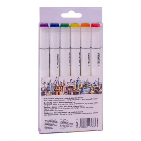 Markery dwustronne Street Marker Apli - 6 kolorów