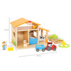VIGA Drewniana Farma Dom Farmera Z Ogródkiem I Traktorem 21 el