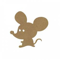 Dekoracja z MDF Myszka 15x14 cm