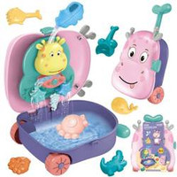 WOOPIE Zestaw do Piasku 3w1 Walizka  Jelonek + Zabawka Wodna