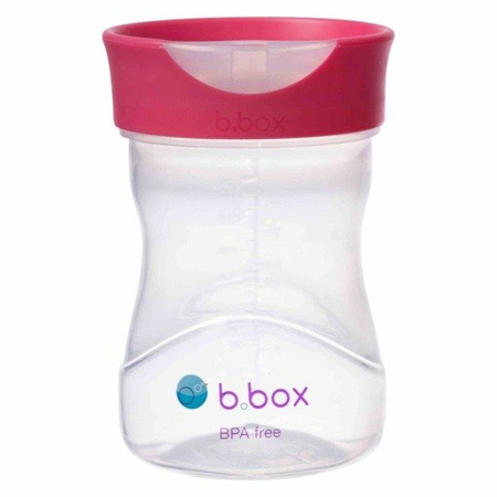Kubek 4w1 zestaw 240 ml, malinowy, b.box