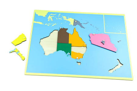 Moyo Montessori | Puzzlowa mapa Australii GEO0082_G014