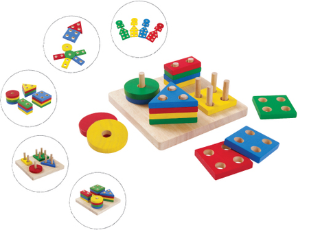 Plansza z figurami geometrycznymi Plan Toys®