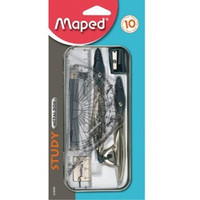 Cyrkiel Maped Study Zestaw geometryczny 10 elem.