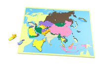 Puzzlowa mapa Azji