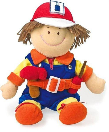 Lalki dla dzieci - zawody, Budowlaniec, strażak, pielęgniarka, 5514-small foot