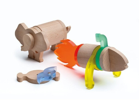 Drewniane klocki magnetyczne Pustynia Lekkid