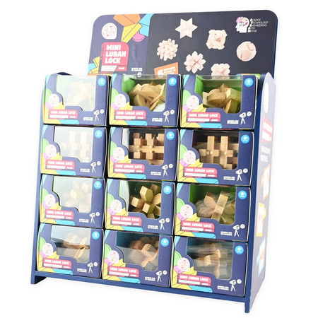 IQ puzzle drewniane łamigłówki (4 wzory)