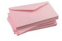 Koperty kolorowe różowe pastelowe Dl 100g 10szt