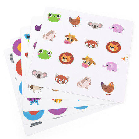 Viga Memory Gra Pamięciowa wymienne obrazki 10 kart 30x30 cm