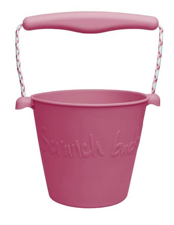 Składane wiaderko do wody i piasku Scrunch Bucket - Wiśniowy