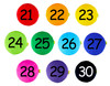 Poduszki KODURA 3 cm zestaw Liczby 21-30 zestaw 10 szt. AKSON