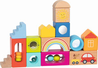 Drewniane klocki sensoryczne dla dzieci Goki