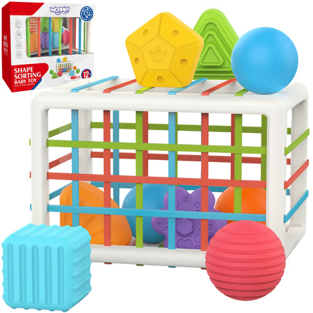 WOOPIE Elastyczna Kostka Sensoryczna Sorter dla Dzieci 13 el.